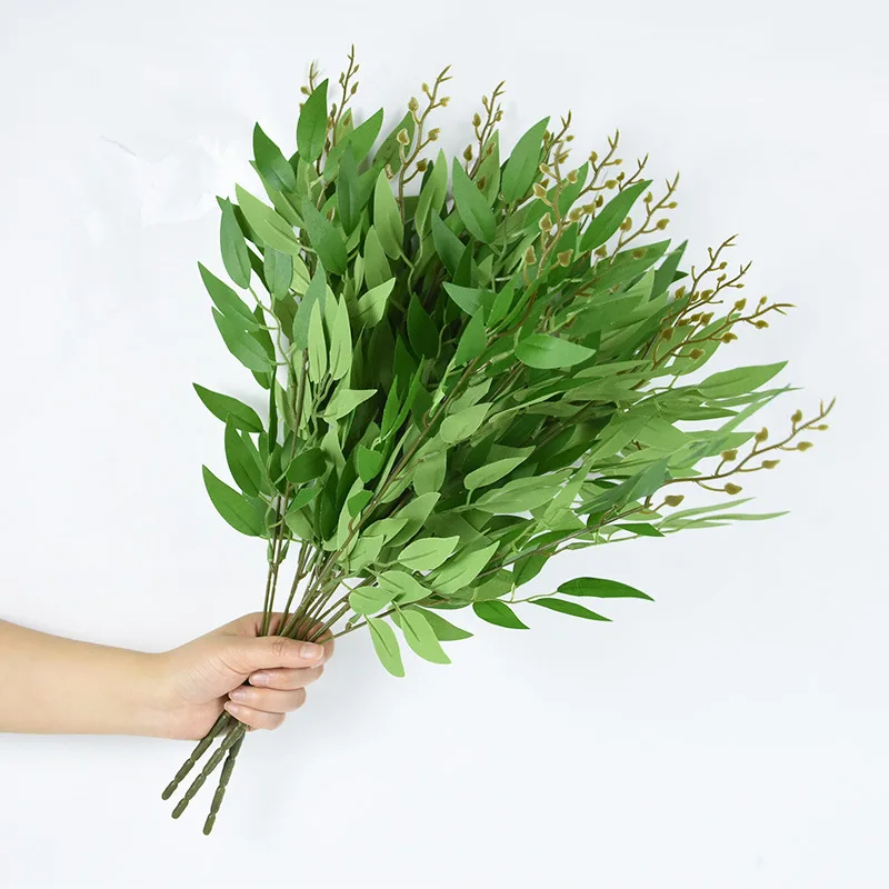 Ruscus Stem Faux - نباتات اصطناعية إيطالية روسكوس خضراء ينبع