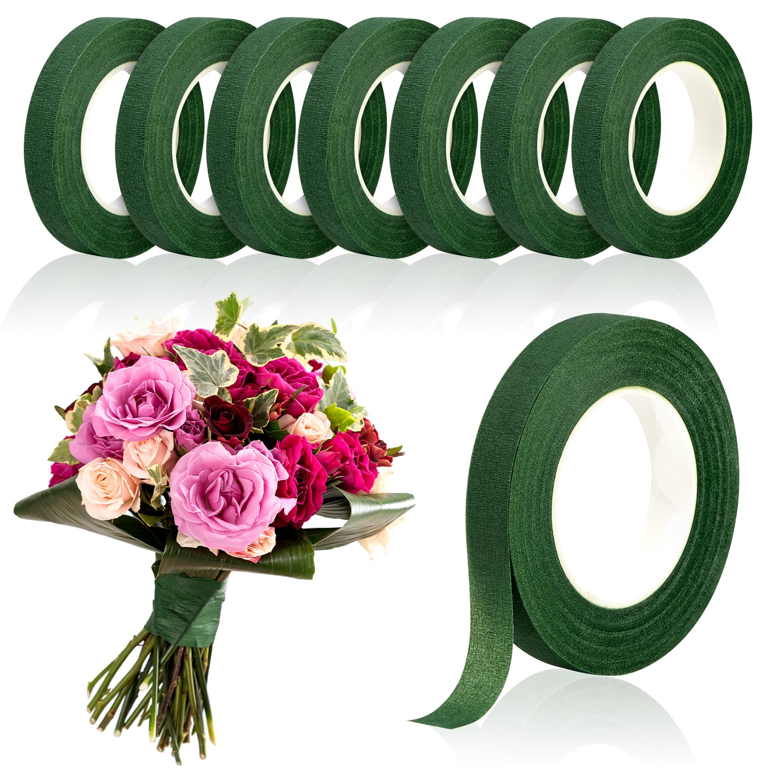 شريط زهور أخضر بطول 20 ياردة،  - مراجعة Supply For Florist وسعره