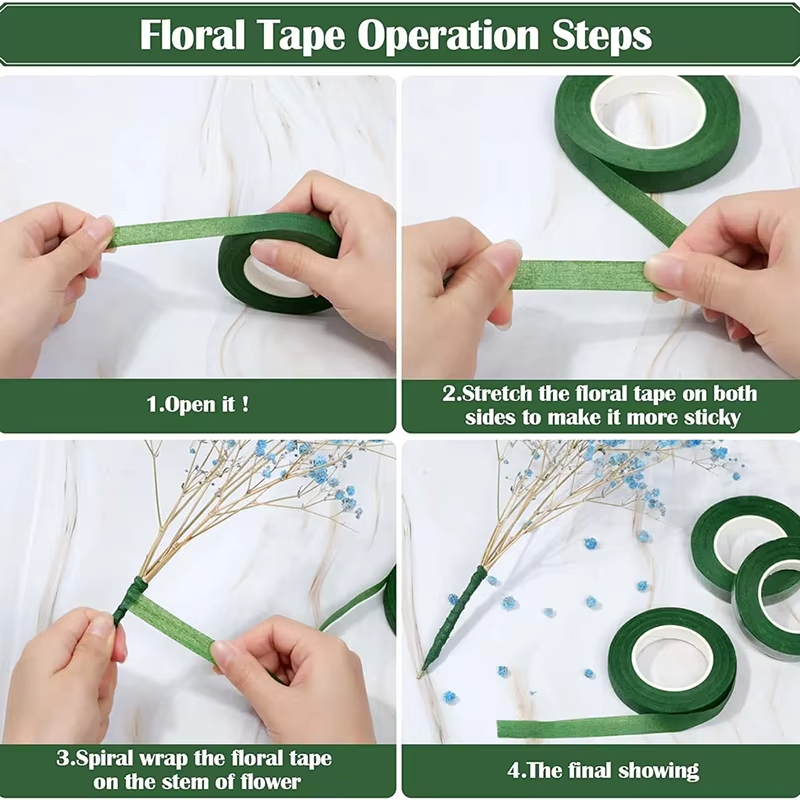 شريط زهور أخضر بطول 20 ياردة،  - مراجعة Supply For Florist وسعره