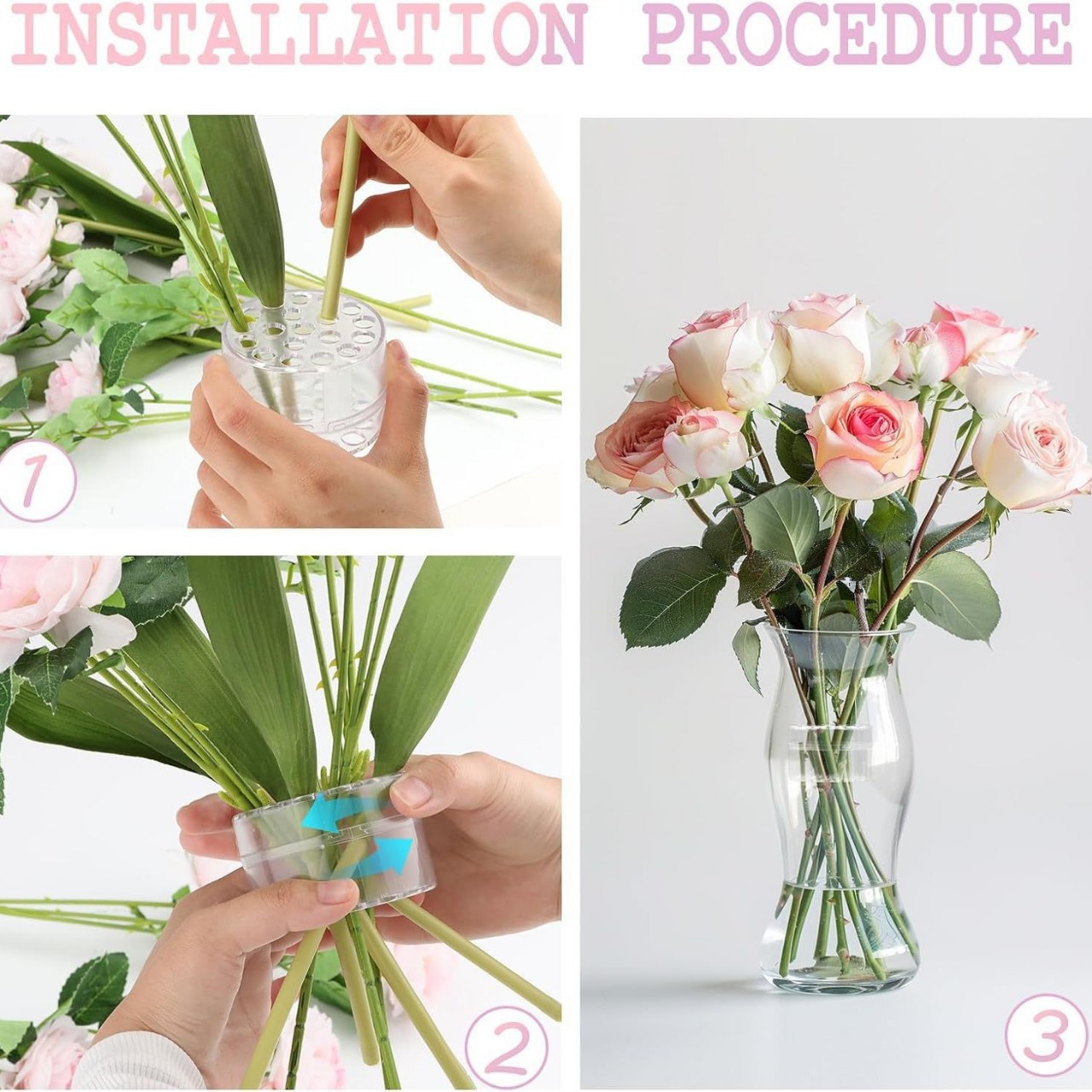 حامل سيقان زهور حلزوني للإيكيب - مراجعة Supply For Florist وسعره