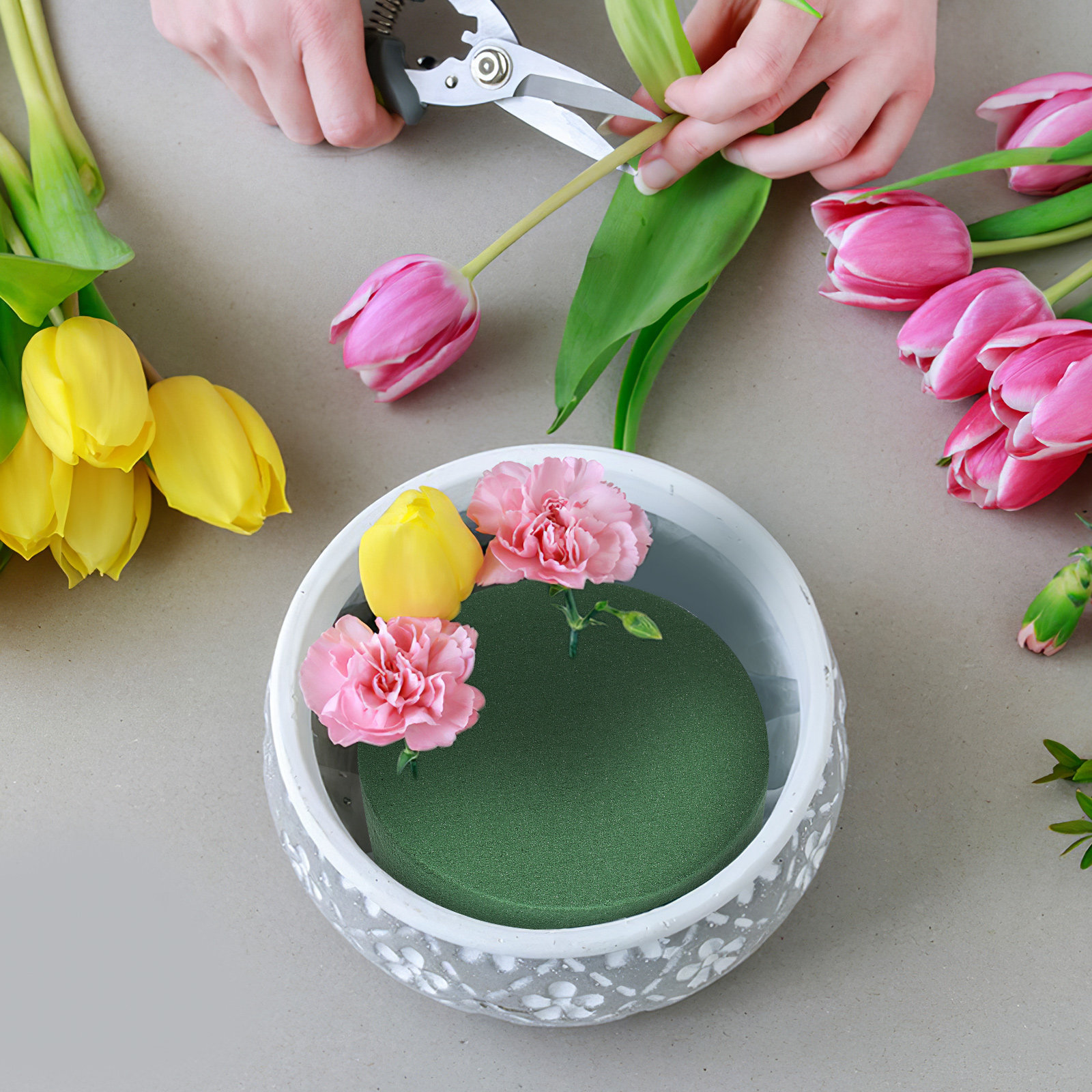 4 قطع من إسفنج الزهور الماص لل - مراجعة Supply For Florist وسعره